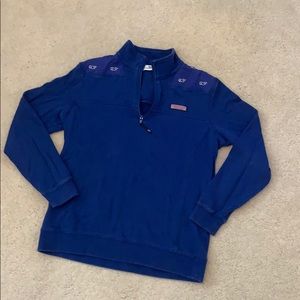Vineyard Vines blue whale print shep shirt